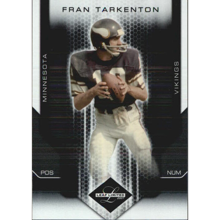 2007 Leaf Limited #128 Fran Tarkenton