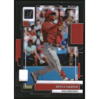 2022 Panini Chronicles Clearly Donruss Blue #39 Bryce Harper