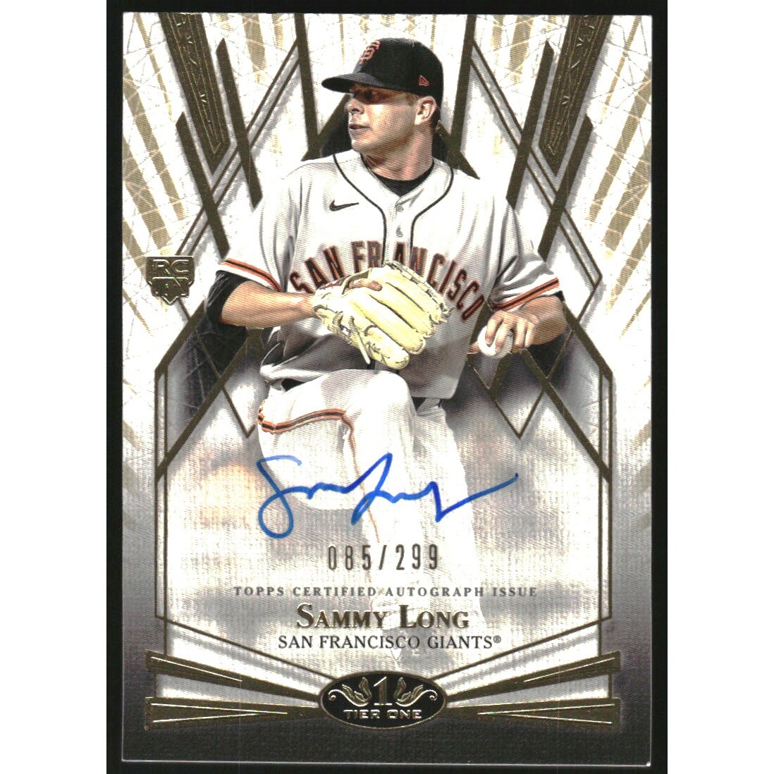 2022 Topps Tier One Break Out Autographs #BOASL Sammy Long/299. rookie card picture