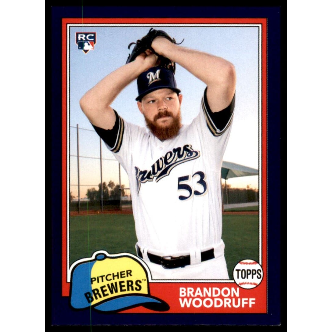 2018 Topps Archives Purple #285 Brandon Woodruff. rookie card picture