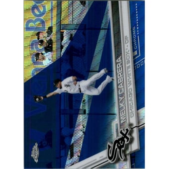 2017 Topps Chrome Blue Wave Refractors #166 Melky Cabrera
