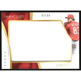 2017 Immaculate Collection Immaculate Jumbo Materials #21 Luke Weaver/99