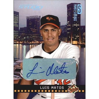 2004 Studio Private Signings Silver #30 Luis Matos/250