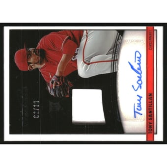 2022 Panini Chronicles Studio Black Material Signatures #1 Tony Santillan/99