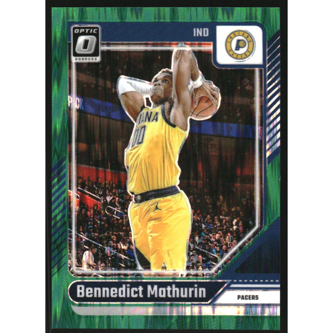 2024-25 Donruss Optic Green Shock #163 Bennedict Mathurin