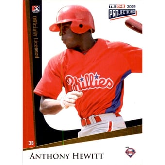 2009 TRISTAR PROjections Yellow #169 Anthony Hewitt