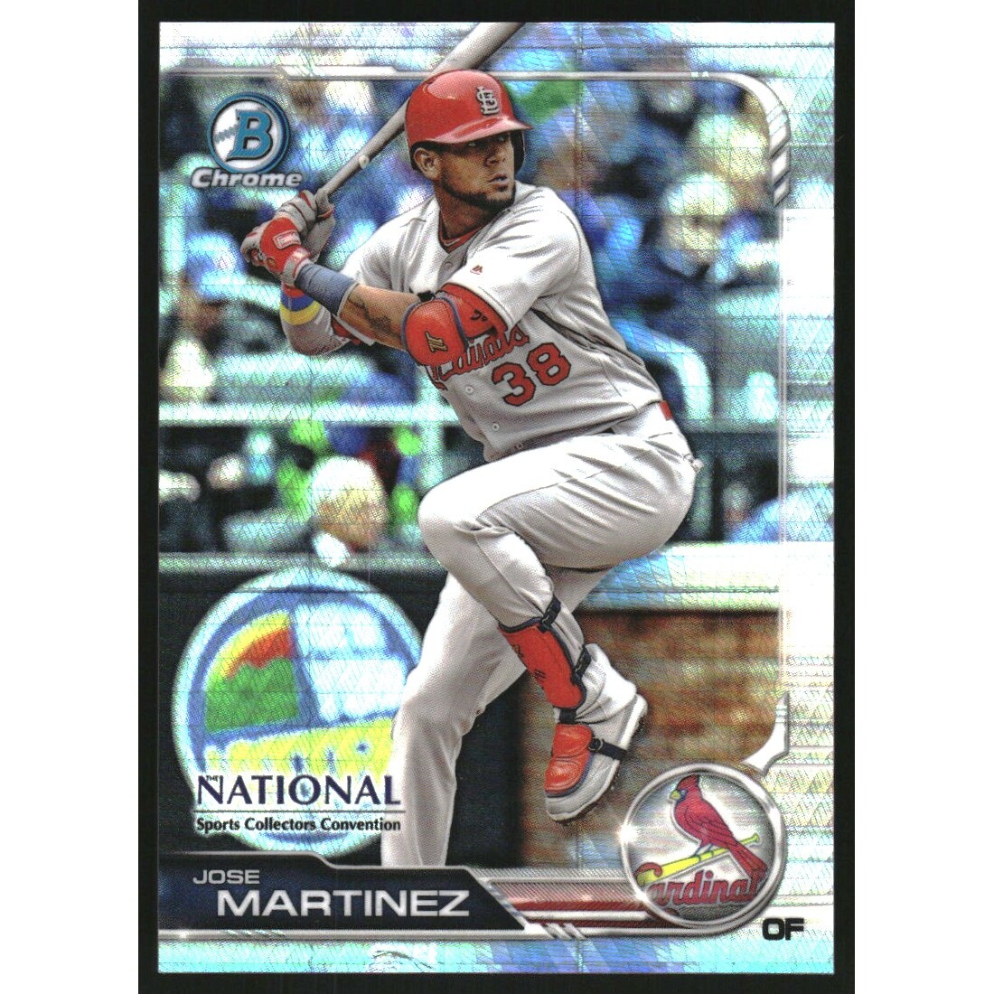2019 Bowman Chrome National Convention Wrapper Redemption #BNRJM Jose Martinez. rookie card picture