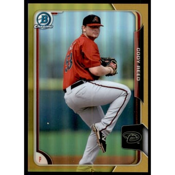 2015 Bowman Chrome Prospects Gold Refractors #BCP233 Cody Reed