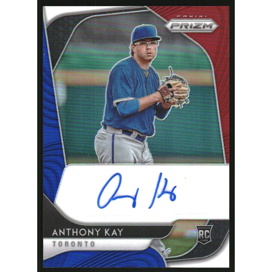 2020 Panini Prizm Rookie Autographs Prizms Red White and Blue #24 Anthony Kay/50 2020 Panini Prizm Rookie Autographs Prizms Red White and Blue #24 Anthony Kay/50