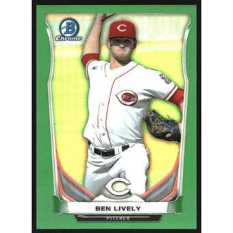 2014 Bowman Chrome Prospects Series 2 Green Refractors #BCP16 Ben Lively