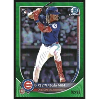 2025 Bowman Chrome Green Refractors #44 Kevin Alcantara