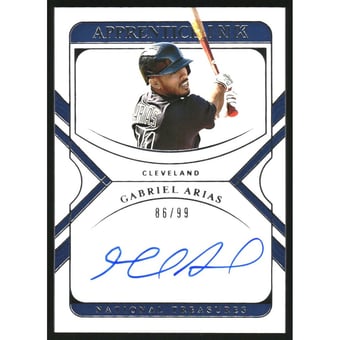 2022 Panini National Treasures Apprentice Ink #6 Gabriel Arias