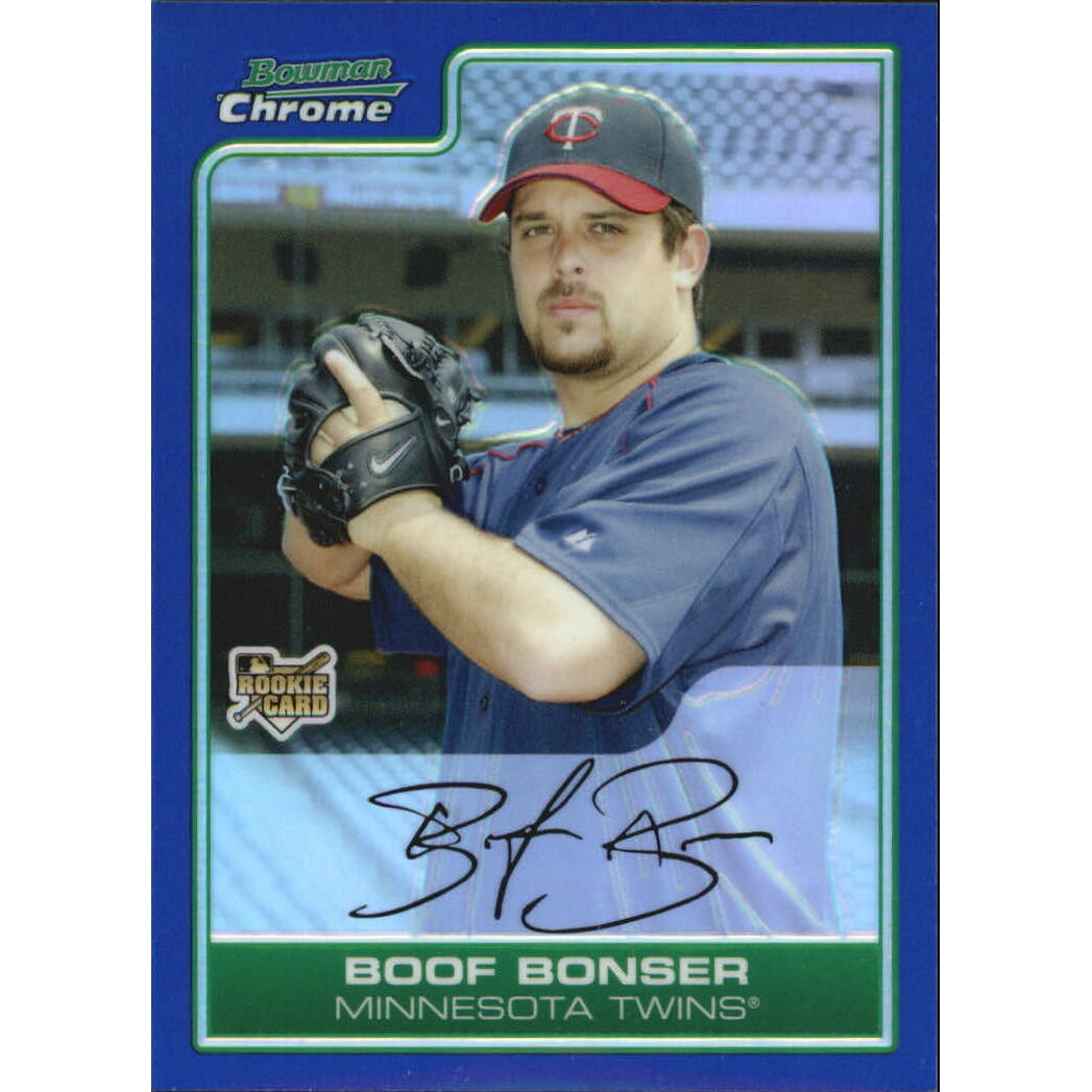 2006 Bowman Chrome Draft Blue Refractors #10 Boof Bonser 2006 Bowman Chrome Draft Blue Refractors #10 Boof Bonser