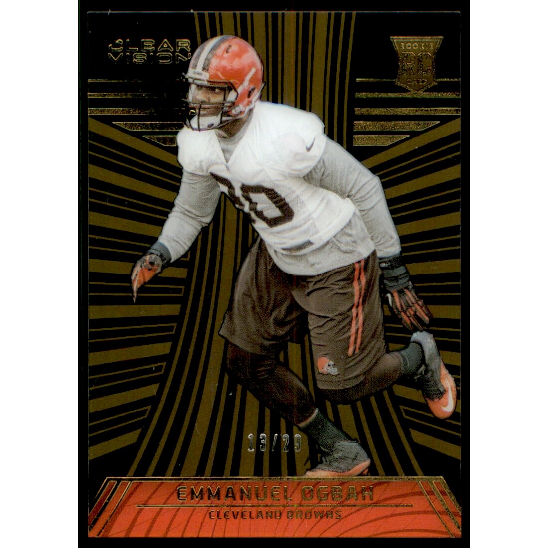 2016 Panini Clear Vision Gold #107 Emmanuel Ogbah L1. rookie card picture