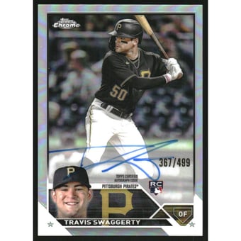 2023 Topps Chrome Rookie Autographs Refractors #RATSW Travis Swaggerty