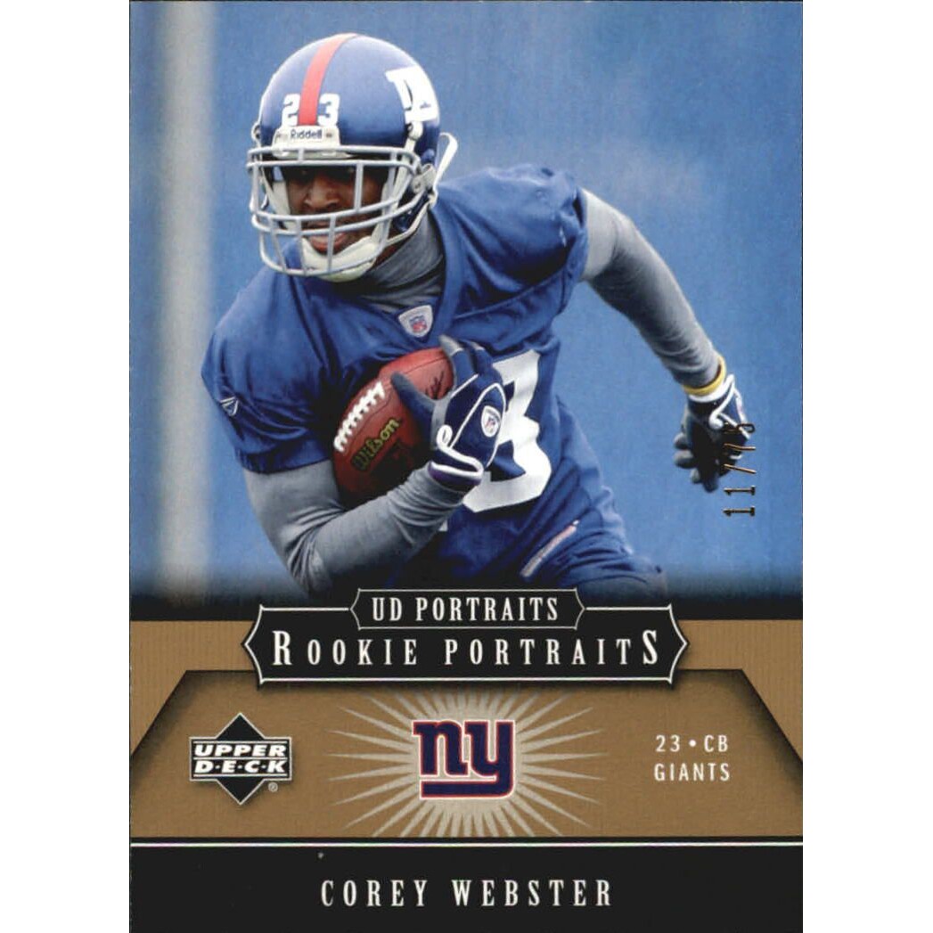 2005 UD Portraits Gold #177 Corey Webster
