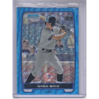 2012 Bowman Chrome Prospects Blue Wave Refractors #BCP98 Greg Bird
