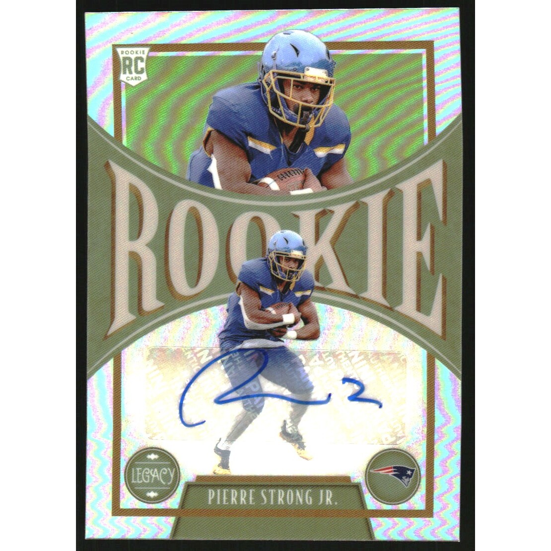 2022 Panini Legacy Rookies Premium Penmanship Silver #167 Pierre Strong Jr.