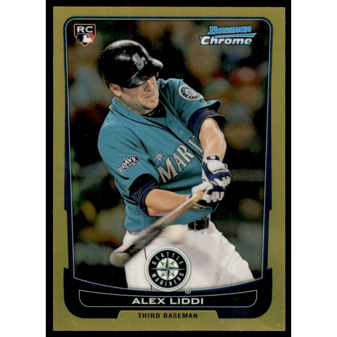 2012 Bowman Chrome Gold Refractors #6 Alex Liddi 2012 Bowman Chrome Gold Refractors #6 Alex Liddi