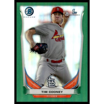 2014 Bowman Chrome Prospects Green Refractors #BCP44 Tim Cooney