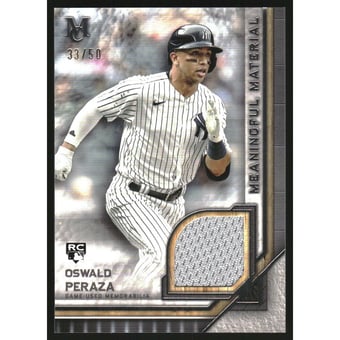 2023 Topps Museum Collection Meaningful Material Relics #MMROP Oswald Peraza