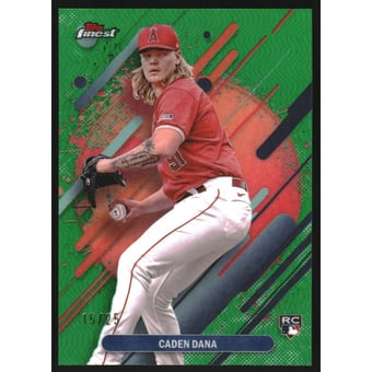 2025 Finest Green Refractors #202 Caden Dana