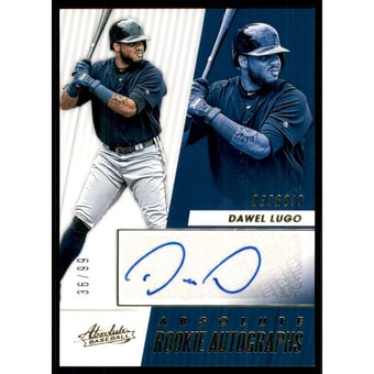2019 Absolute Rookie Autographs Gold #10 Dawel Lugo