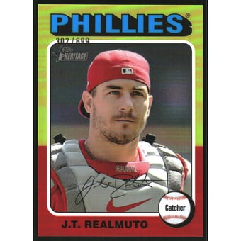 2024 Topps Heritage Chrome Refractors #159 J.T. Realmuto HN