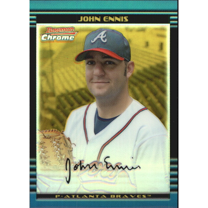 2002 Bowman Chrome Gold Refractors #367 John Ennis. rookie card picture