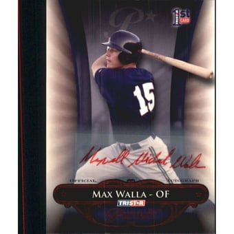 2010 TRISTAR Pursuit Autographs Red #111 Max Walla