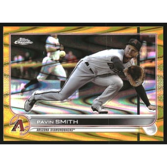2022 Topps Chrome Sonic Gold RayWave Refractors #78 Pavin Smith