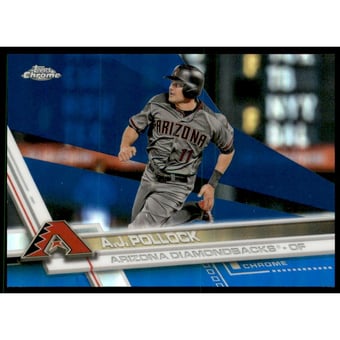 2017 Topps Chrome Blue Refractors #52 A.J. Pollock