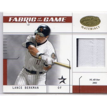 2003 Leaf Certified Materials Fabric of the Game #58IN Lance Berkman IN/50