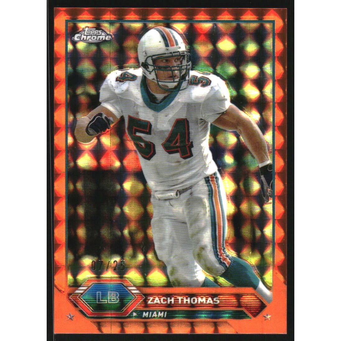 2023 Topps Composite Chrome Orange Geometric Refractors #21 Zach Thomas. rookie card picture