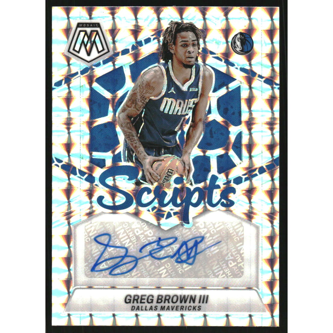 2023-24 Panini Mosaic Scripts #23 Greg Brown III