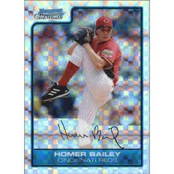 2006 Bowman Chrome Draft Future's Game Prospects X-Fractors #37 Homer Bailey
