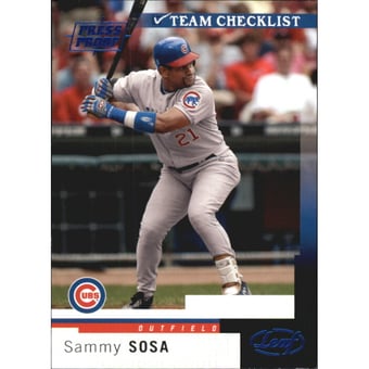 2004 Leaf Press Proofs Blue #288 Sammy Sosa TC
