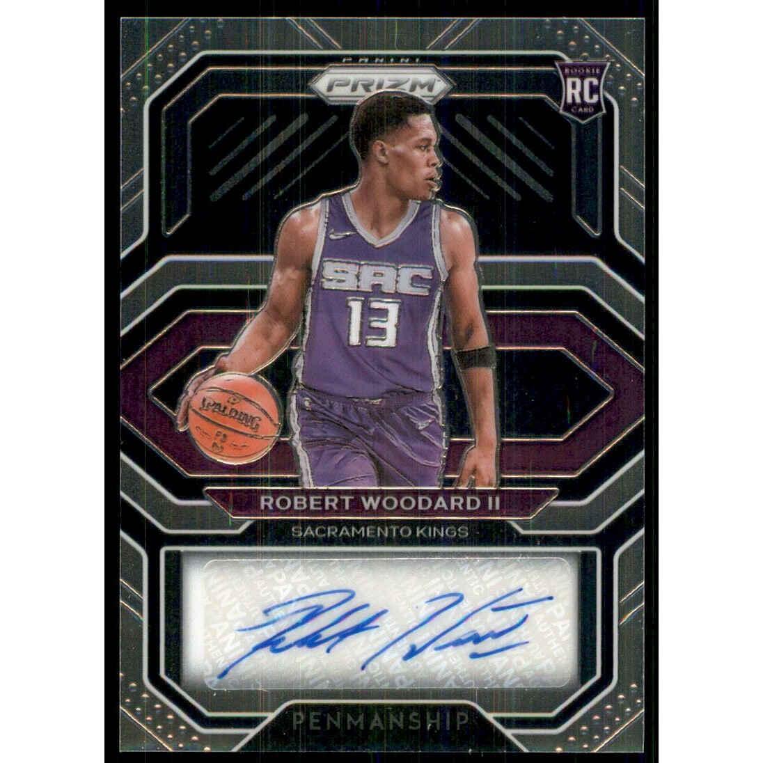 2020-21 Panini Prizm Rookie Penmanship #23 Robert Woodard II