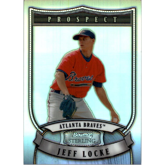 2007 Bowman Sterling Prospects Refractors #JL Jeff Locke. rookie card picture