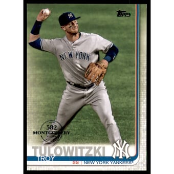 2019 Topps Factory Set 582 Montgomery #622 Troy Tulowitzki