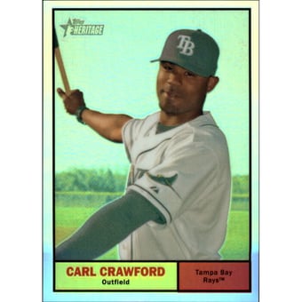 2010 Topps Heritage Chrome Refractors #C134 Carl Crawford