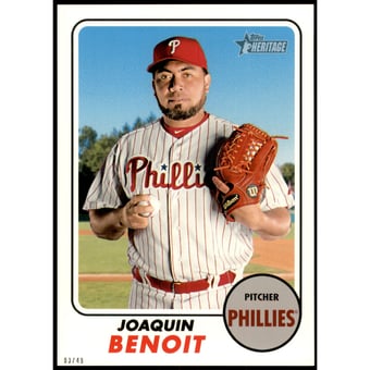 2017 Topps Heritage 5x7 #632 Joaquin Benoit