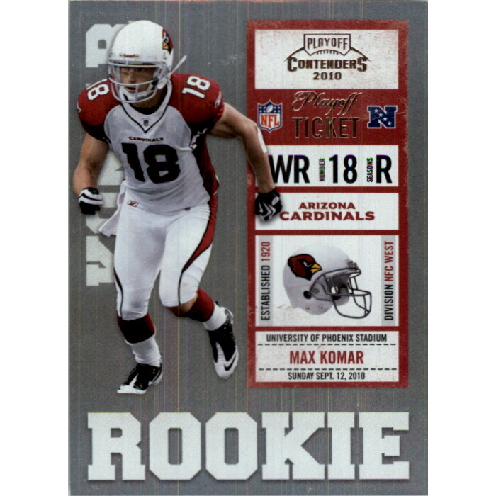 2010 Playoff Contenders Playoff Ticket #170 Max Komar