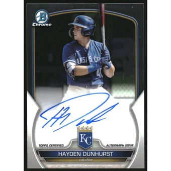 2023 Bowman Chrome Prospect Autographs #CPAHD Hayden Dunhurst