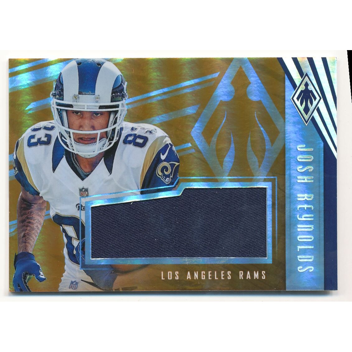 2017 Panini Phoenix Rookie Jumbo Jerseys Orange #23 Josh Reynolds. rookie card picture