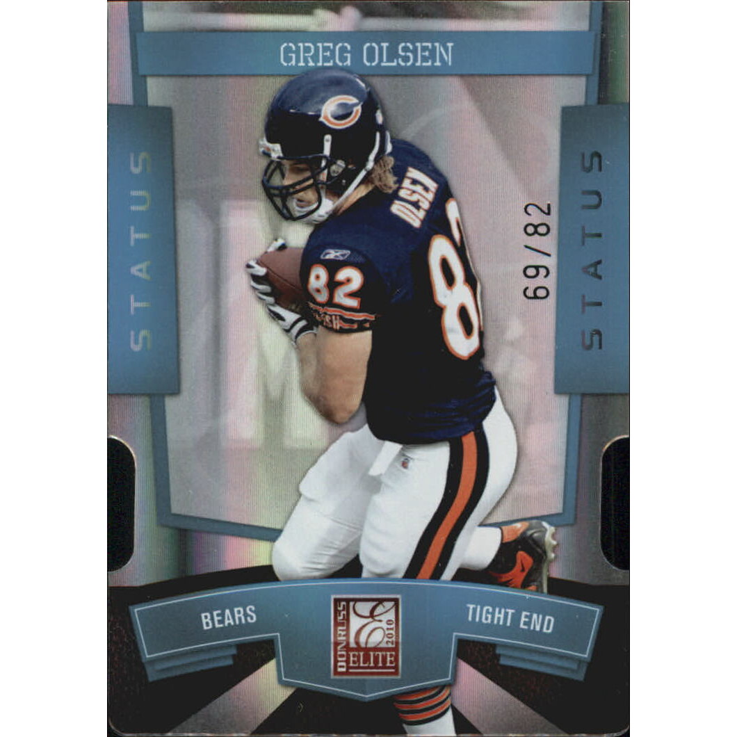 2010 Donruss Elite Status #16 Greg Olsen/82. rookie card picture
