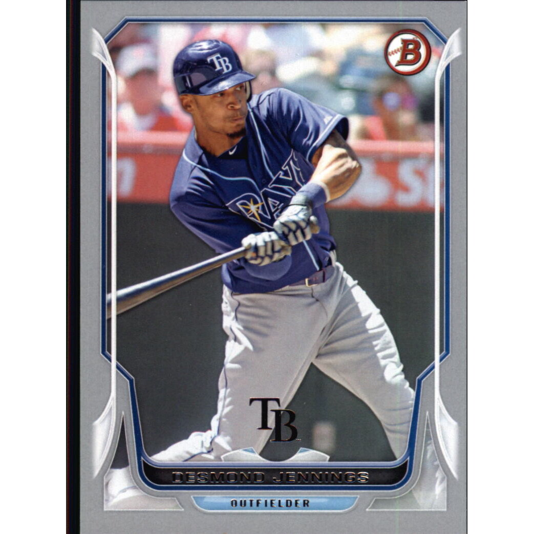2014 Bowman Silver #17 Desmond Jennings. rookie card picture