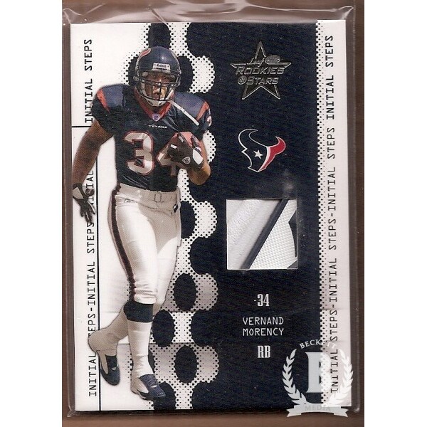 2005 Leaf Rookies and Stars Initial Steps Shoe #IS28 Vernand Morency