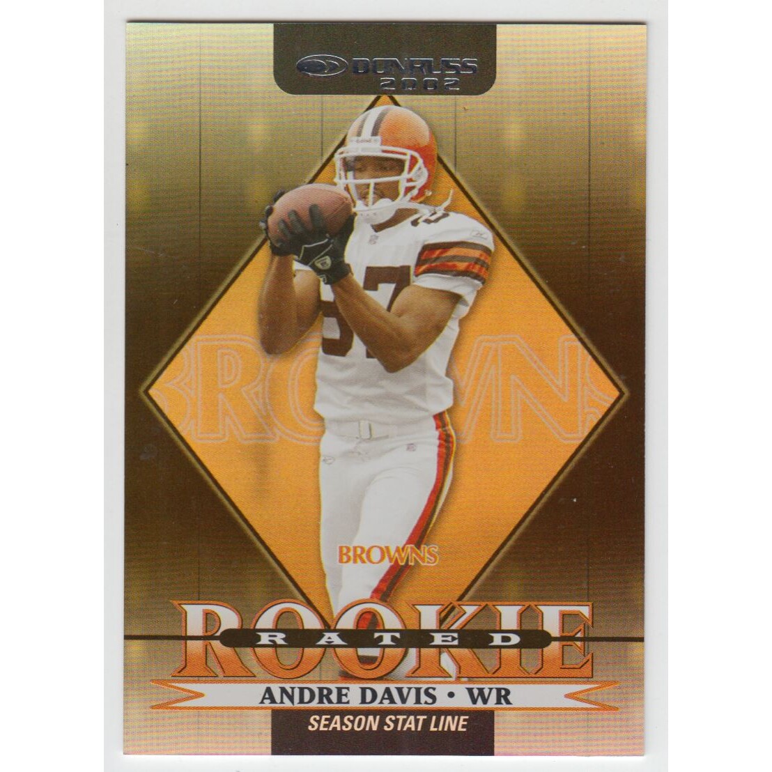 2002 Donruss Stat Line Season #249 Andre Davis/58. rookie card picture