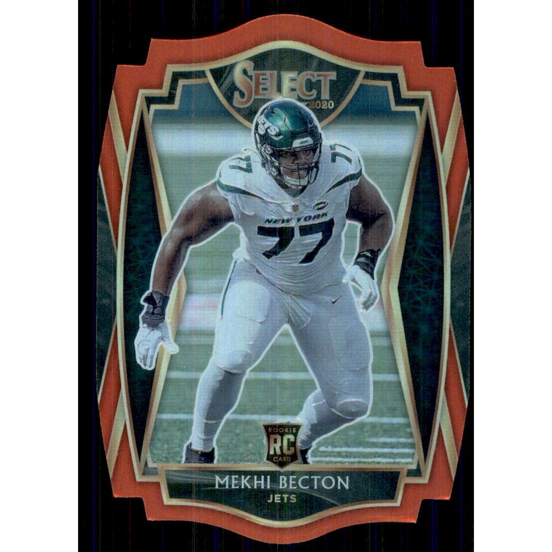 2020 Select Prizm Red Die Cut #190 Mekhi Becton